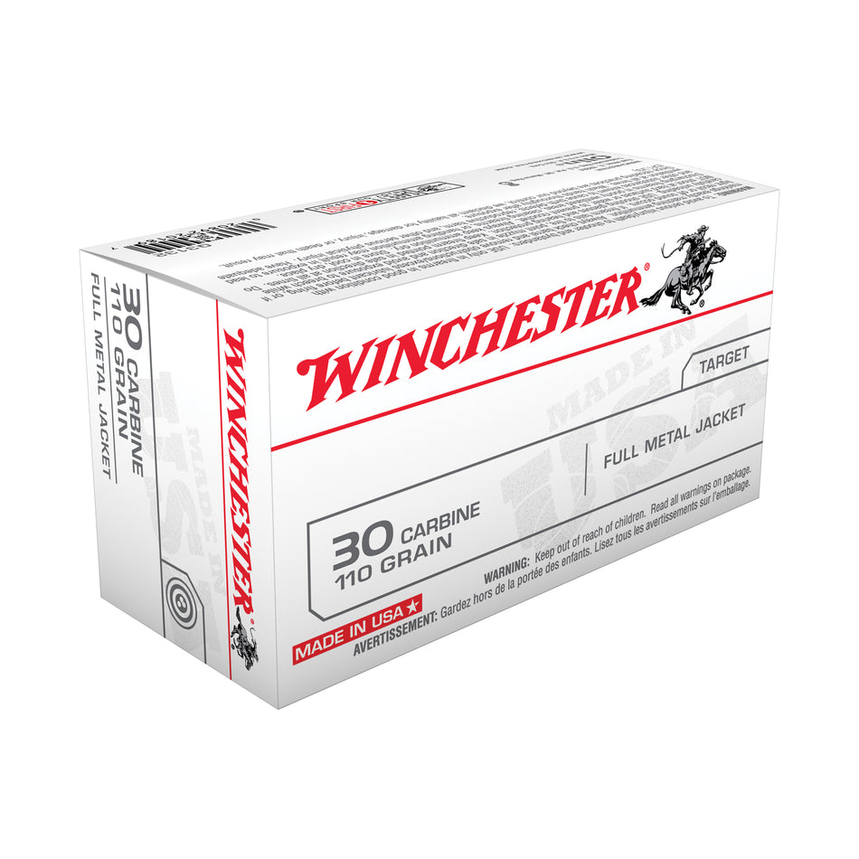 Winchester USA .30 Carbine 110 gr FMJ ammo