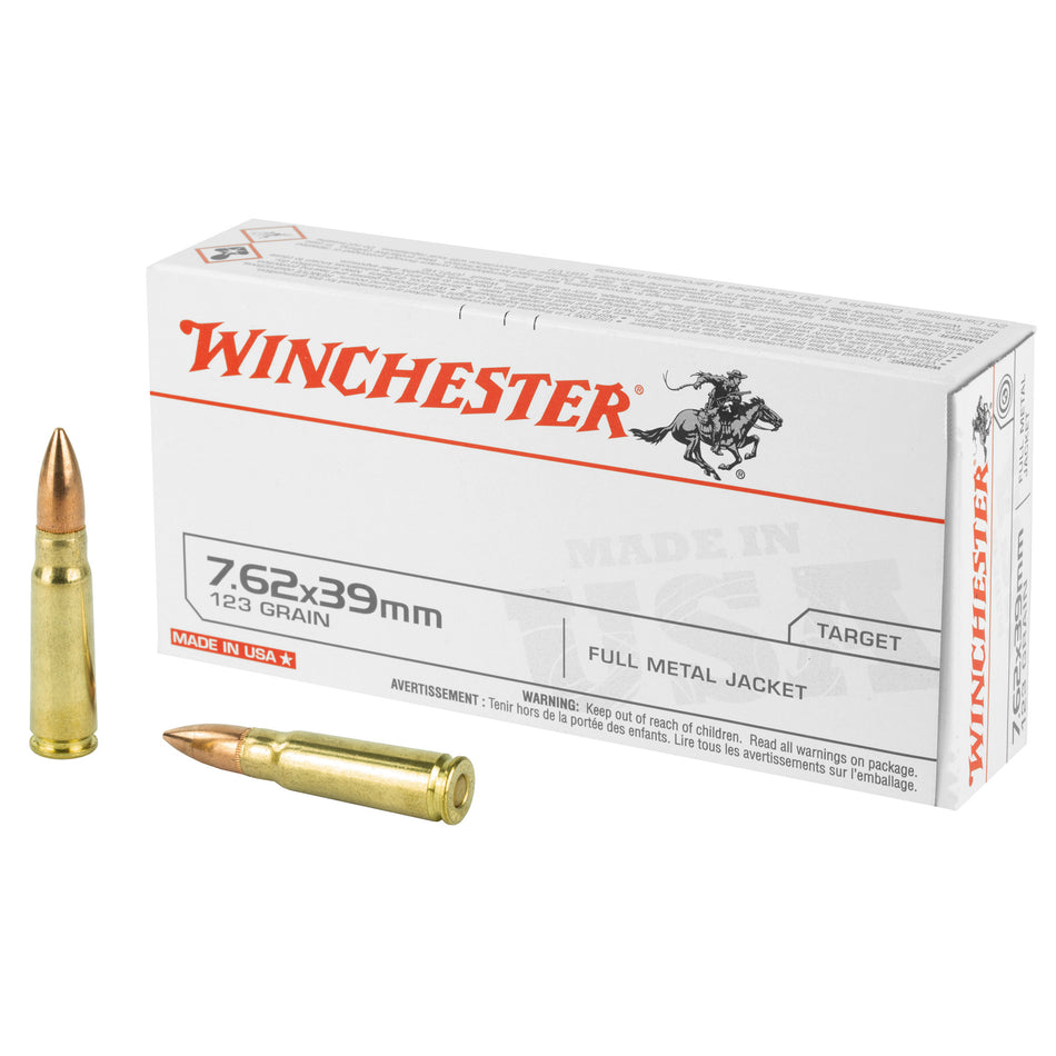 Winchester Q3174 USA Full Metal Jacket FMJ 123 Grain 7.62x39mm