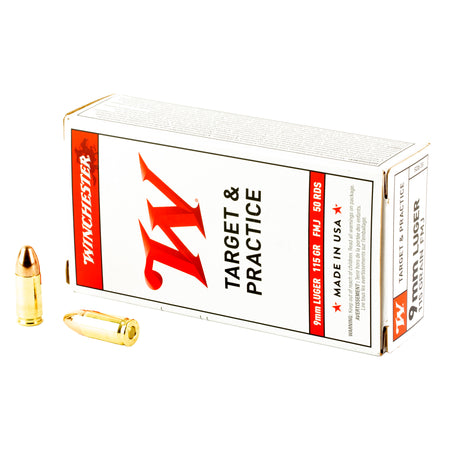 Winchester Ammo USA 9mm Luger 115 gr Full Metal Jacket (FMJ)