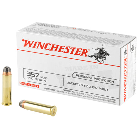 Winchester Q4204 USA Jacketed Hollow Point JHP 110 Grain .357 Magnum