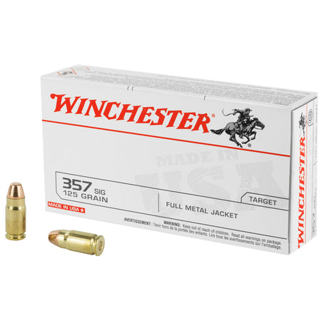 Winchester Q4309 USA Full Metal Jacket FMJ 125 Grain .357 Sig