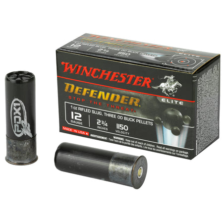 Winchester PDX1 Defender MULTI-DEFENSE Combo 3 Pellets / 1oz Rifled Slug + 00 Buck 12 Gauge 2.75 in / 2.75 in Slug / Buckshot 1-3/8 oz