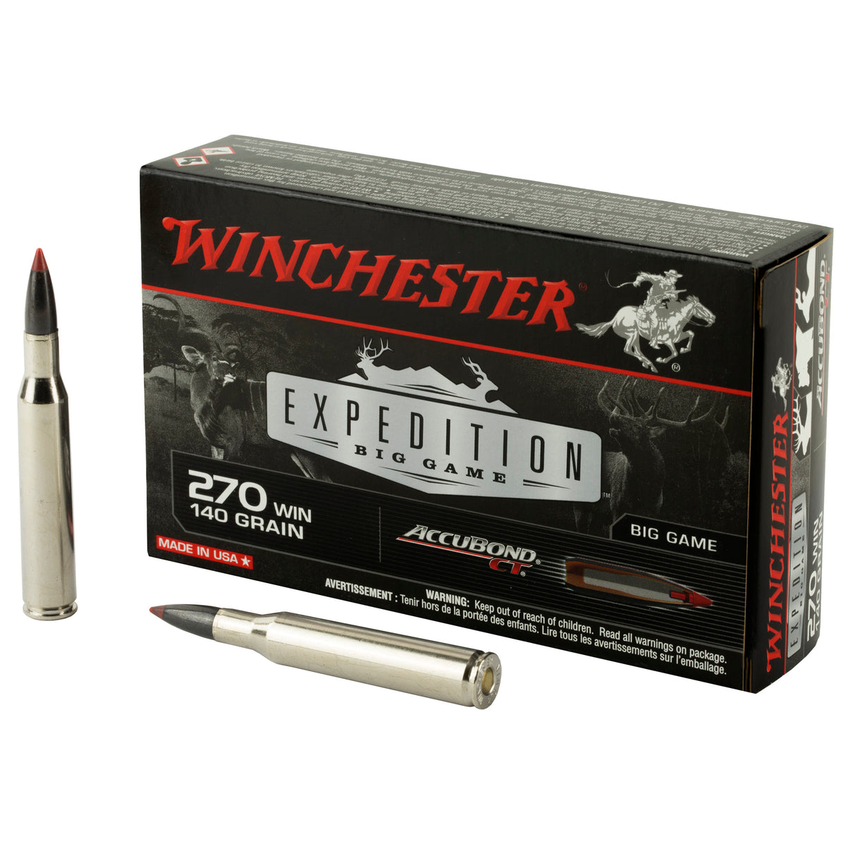 Winchester Expedition Big Game .270 Winchester 140 gr PolyTip ammo