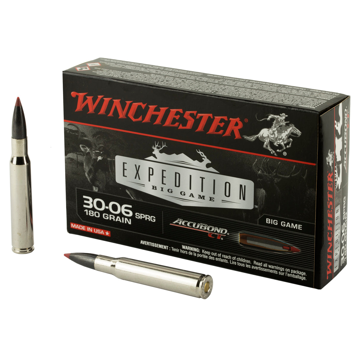 Winchester Expedition Big Game .30-06 Springfield 180 gr PolyTip ammo