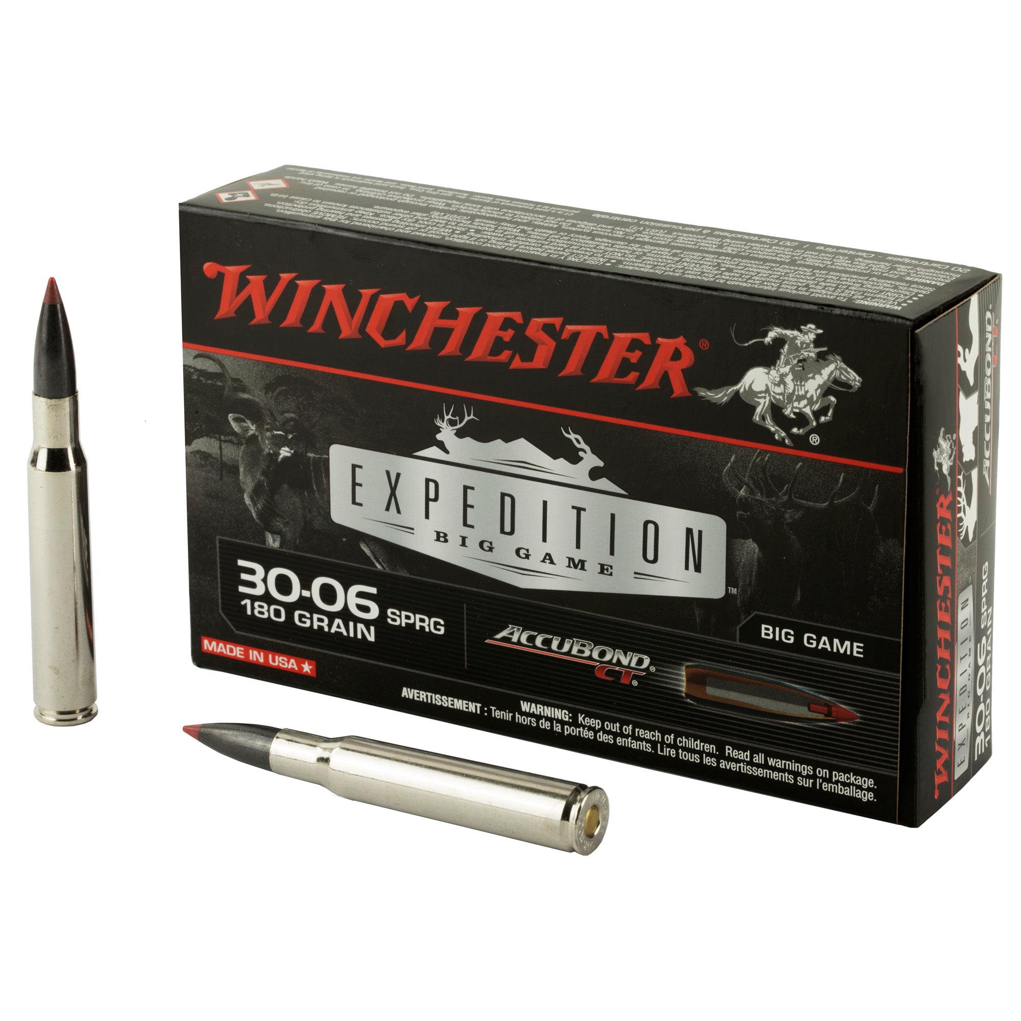 Winchester Expedition Big Game .30-06 Springfield 180 gr PolyTip ammo