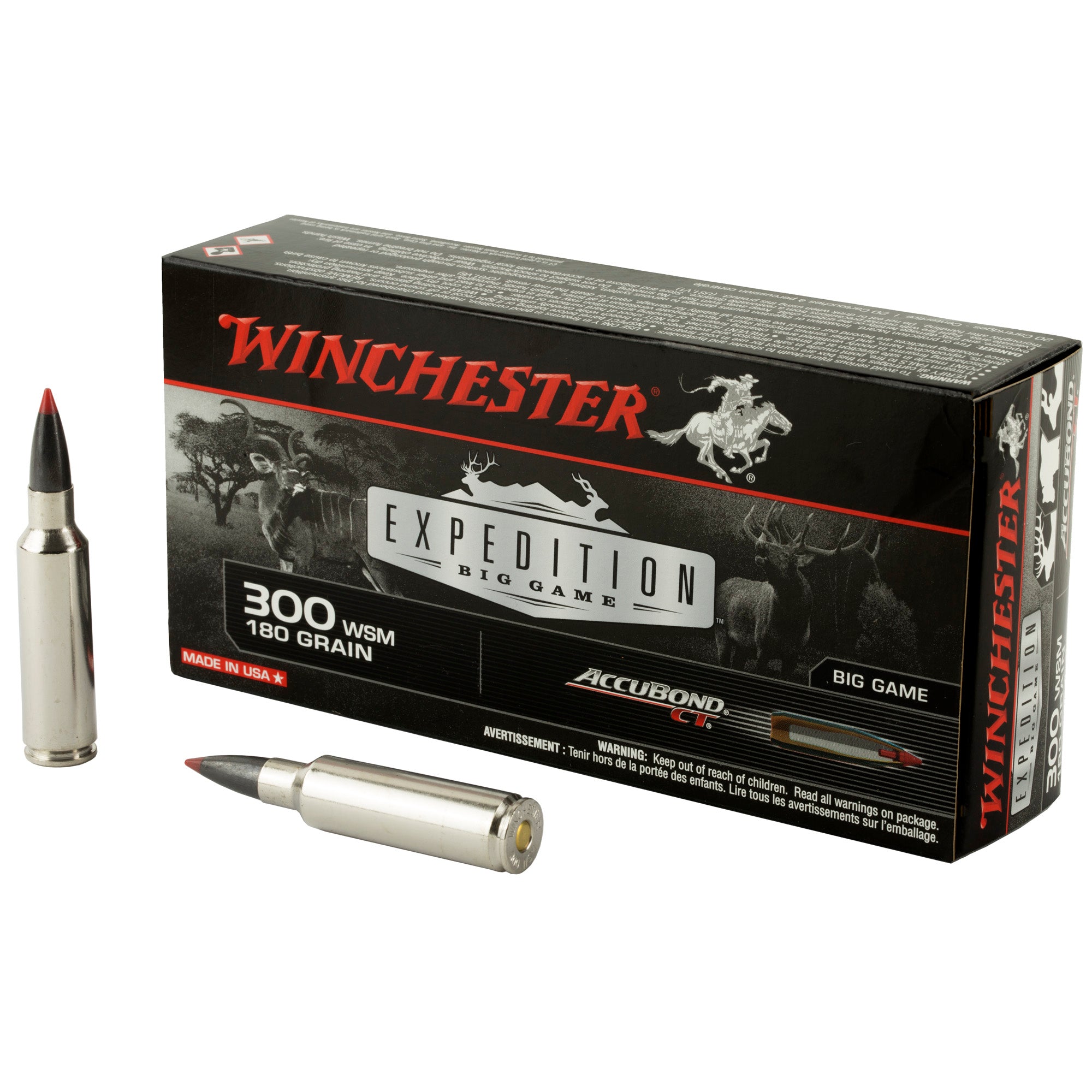 Winchester Expedition Big Game .300 WSM 180 gr PolyTip ammo