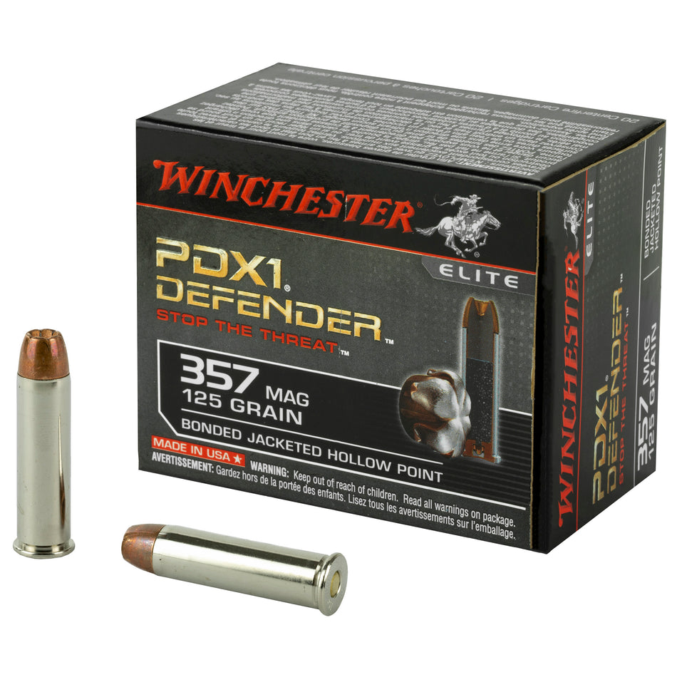 Winchester PDX1 Defender Elite .357 Magnum 125 gr BHP ammo