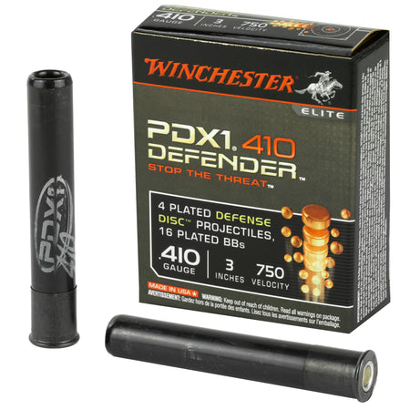 Winchester PDX1 Defender 4 Defense Discs/16 BB Pellets Combo .410 Bore 3 in / 3 in Discs / BBs 1/3 oz
