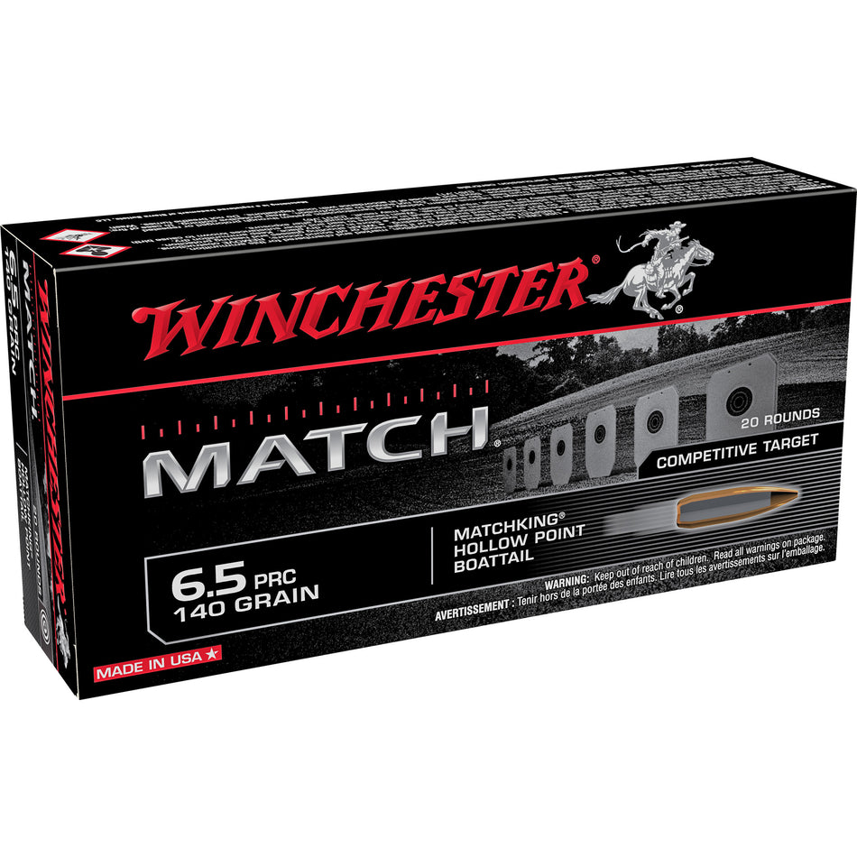Winchester S65PM Match Sierra MatchKing Boat Tail Hollow Point BTHP 140 Grain 6.5 PRC