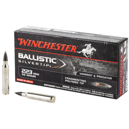 Winchester Ballistic Silvertip .223 Remington 55 gr PolyTip ammo