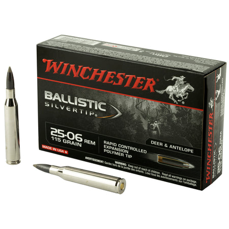 Winchester Ballistic Silvertip .25-06 Remington 115 gr PolyTip ammo