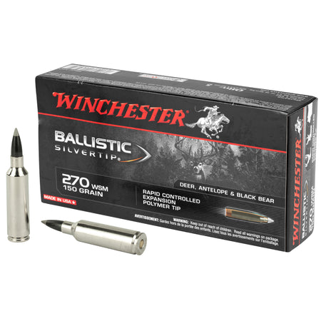 Winchester Ballistic Silvertip .270 WSM 150 gr PolyTip ammo