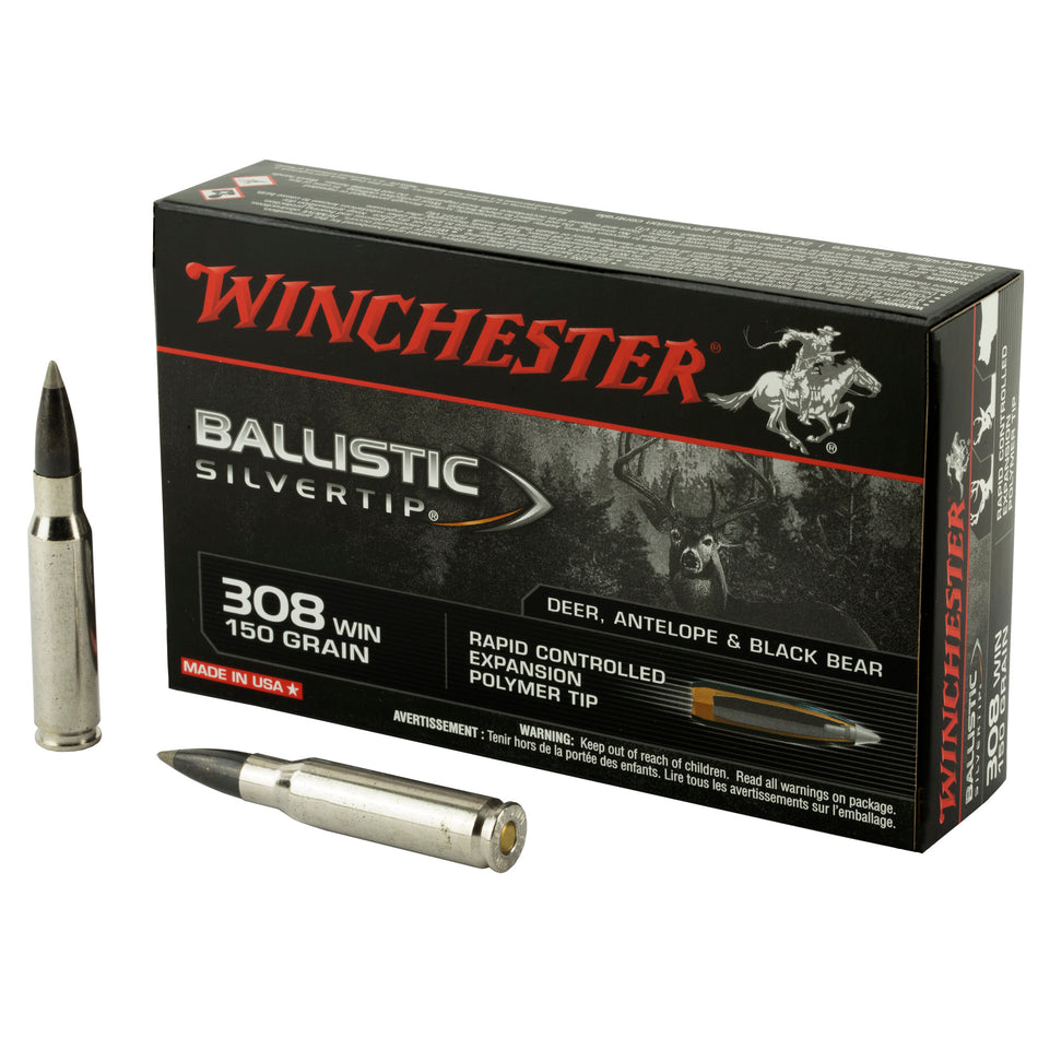 Winchester Ballistic Silvertip .308 Win / 7.62x51mm 150 gr PolyTip ammo