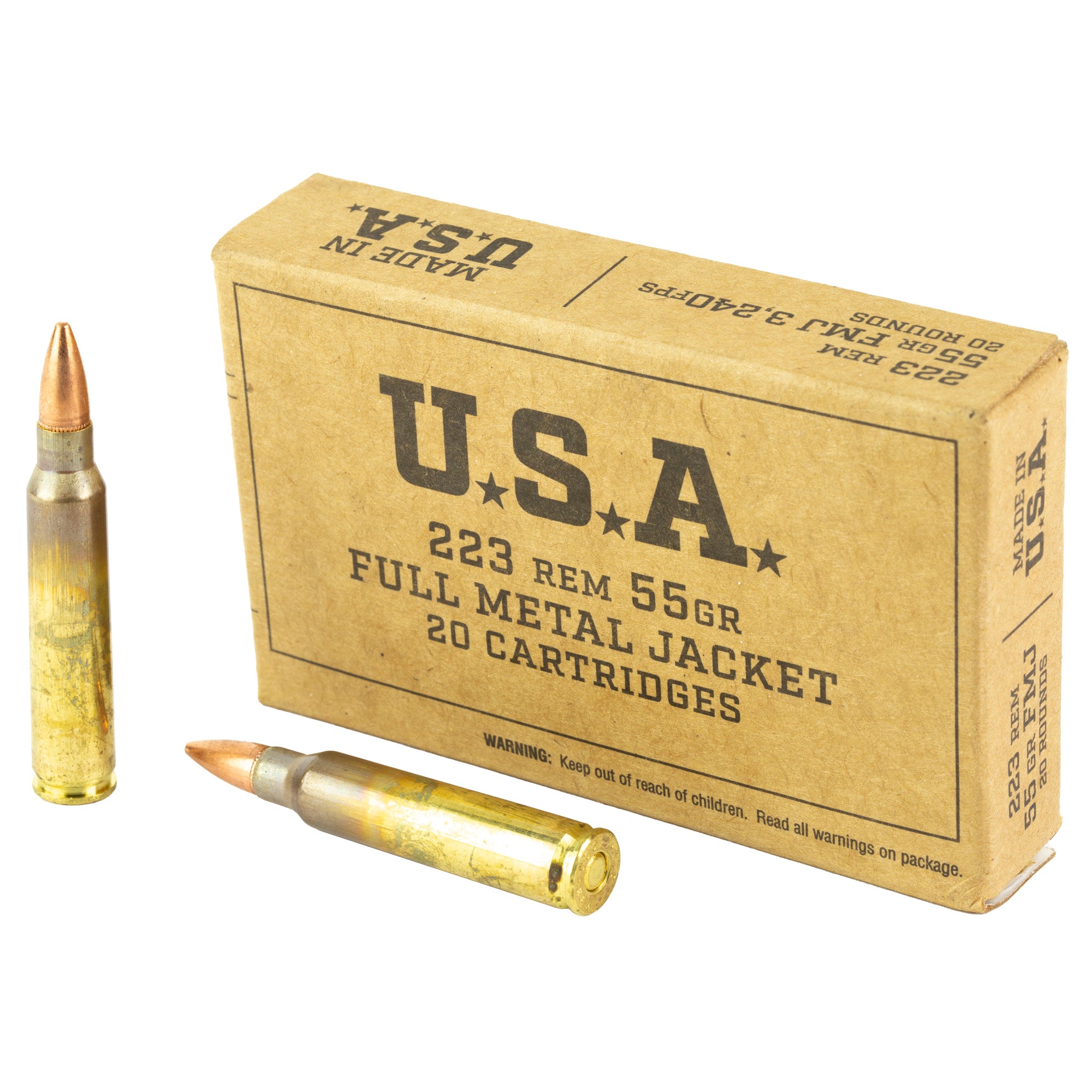 Winchester SG223KW USA Full Metal Jacket FMJ 55 Grain .223 Remington