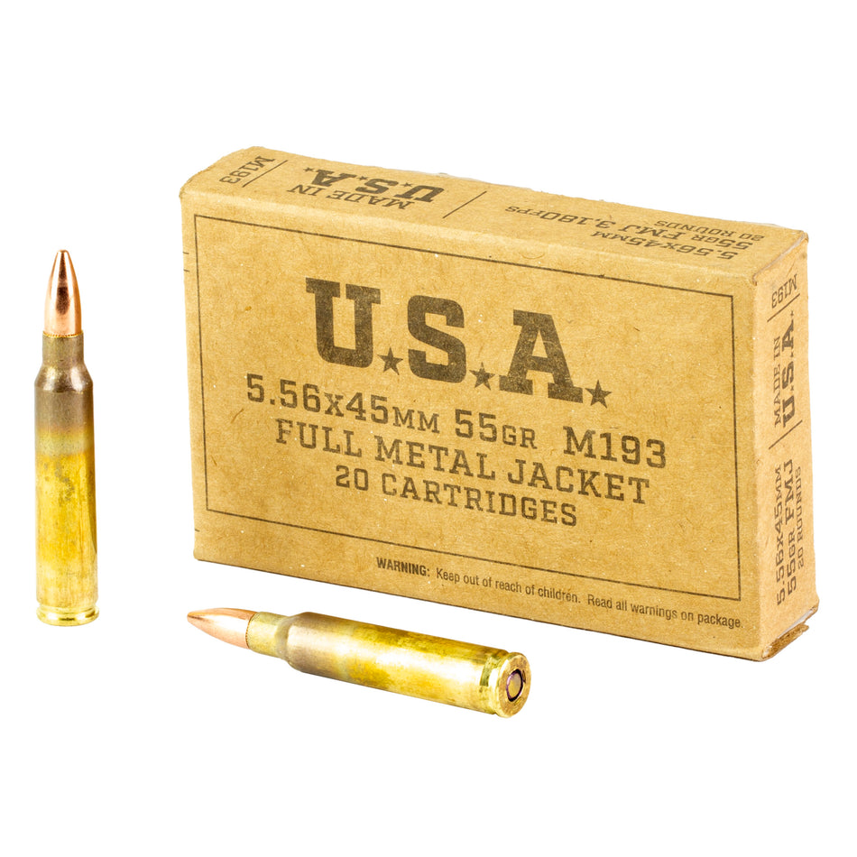 Winchester (Lake City) 5.56x45 55gr M193 Ammo