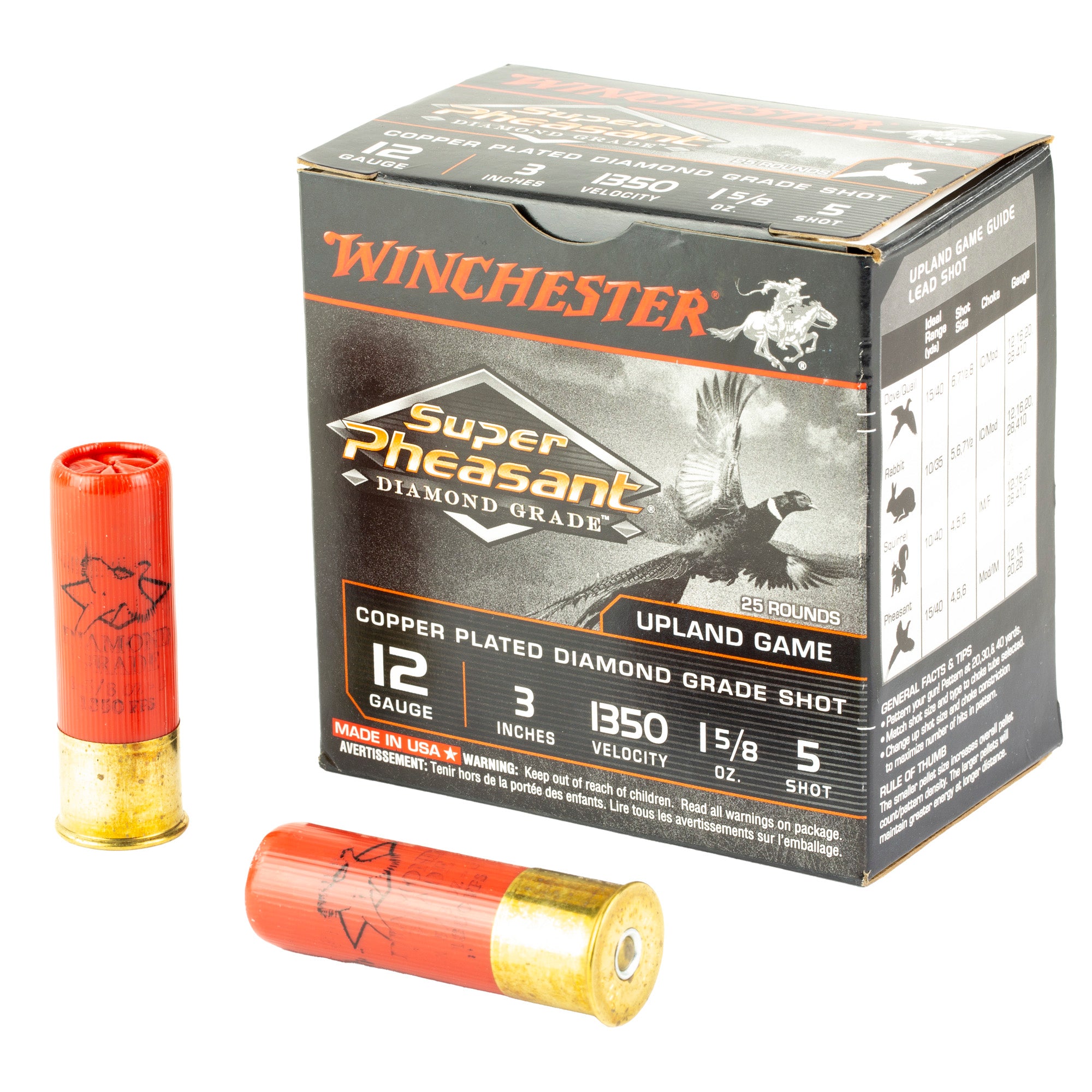 Winchester Super Pheasant Diamond Grade 12 Gauge 3 in / 3 in #5 1-5/8 oz