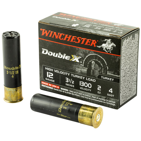 Winchester STH12354 Double X High Velocity Turkey 12 Gauge 3.5" 2oz 4 Shot 1300 fps
