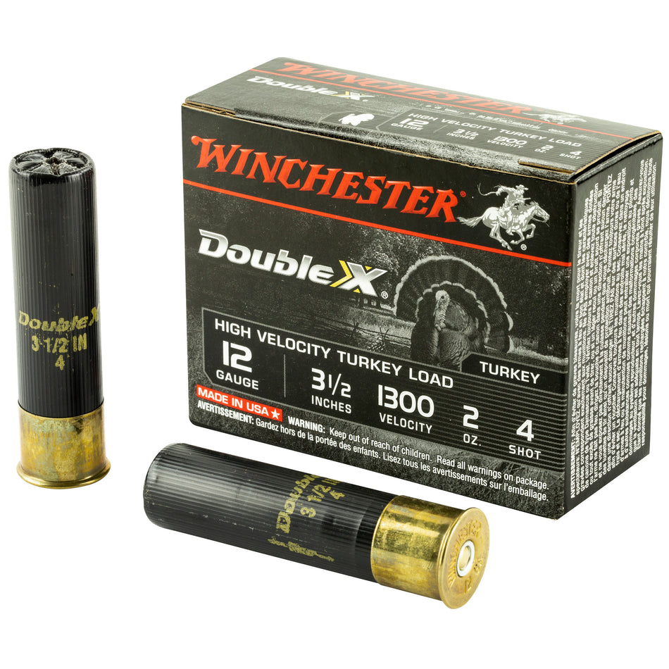 Winchester STH12354 Double X High Velocity Turkey 12 Gauge 3.5" 2oz 4 Shot 1300 fps