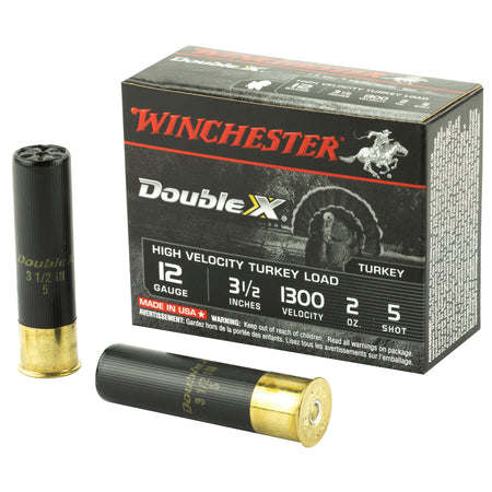 Winchester STH12355 Double X High Velocity Turkey 12 Gauge 3.5" 2oz 5 Shot 1300 fps