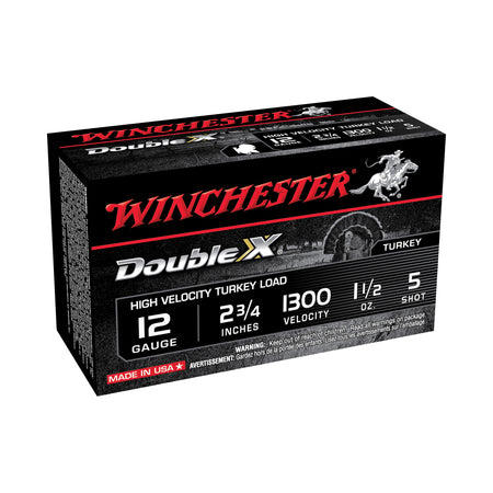 Winchester Double X High Velocity Turkey 12 Gauge 2.75 in / 2.75 in #5 1-1/2 oz