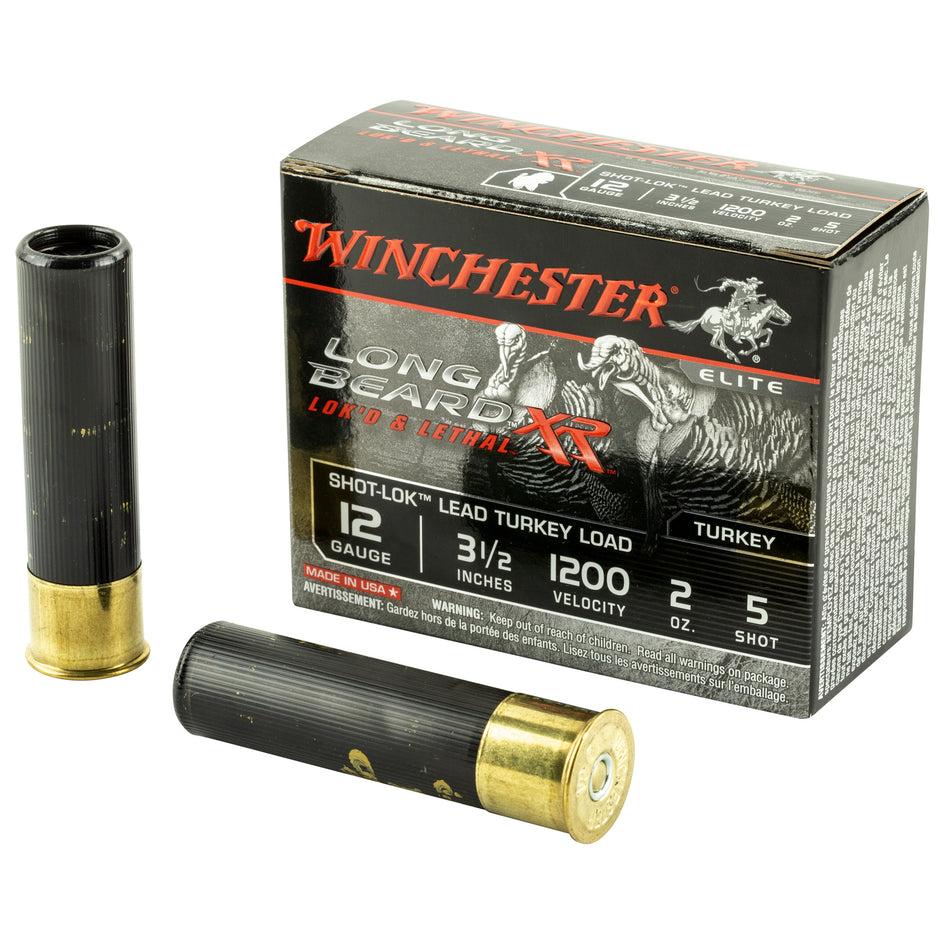 Winchester STLB12L5 Long Beard XR Shot-Lok 12 Gauge 3.5" 2oz 5 Shot 1200 fps