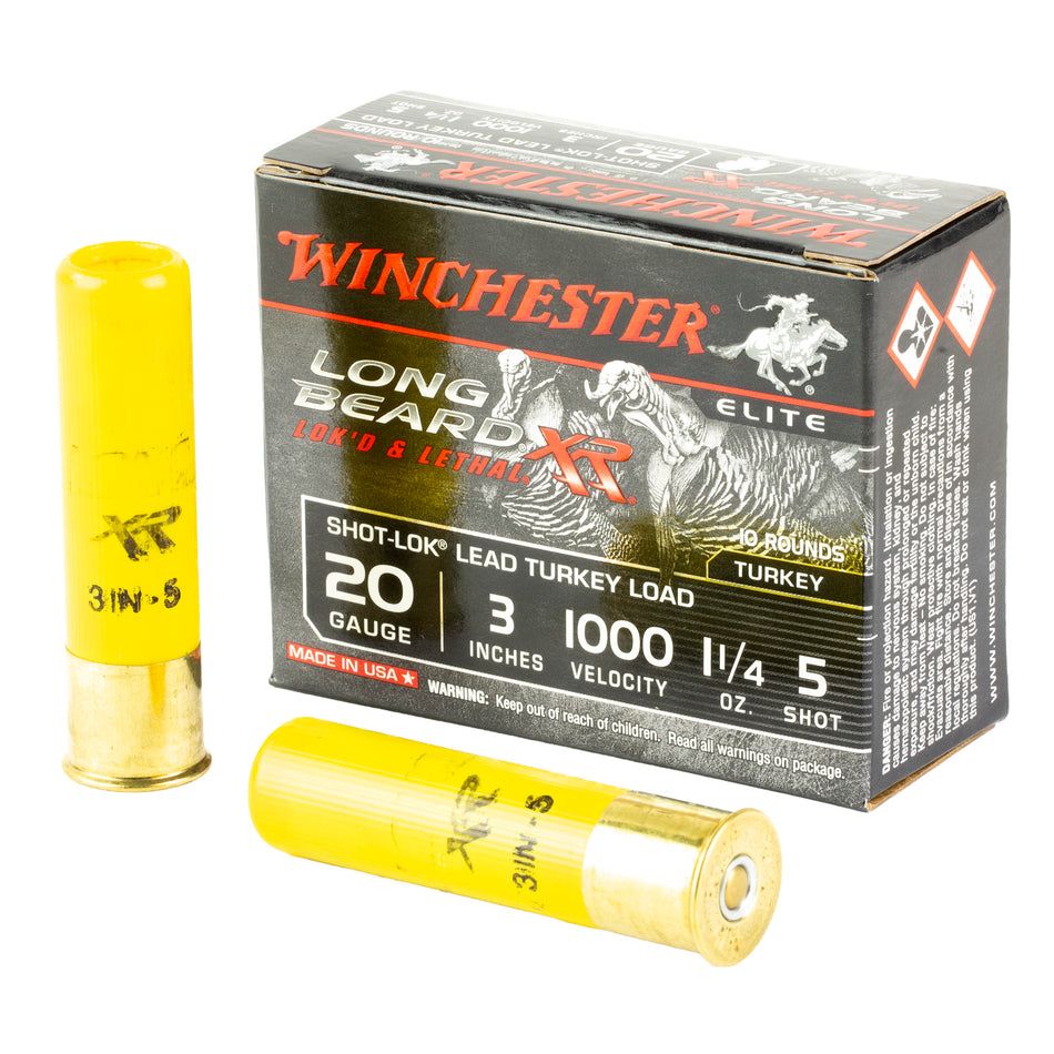 Winchester STLB2035 Long Beard XR Shot-Lok 20 Gauge 3" 1-1/4oz 5 Shot 1000 fps