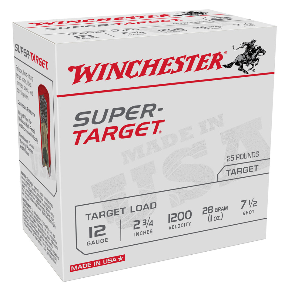 Winchester TRGT12007 Super-Target Light Target 12 Gauge 2.75" 1oz 7.5 Shot 1200 fps