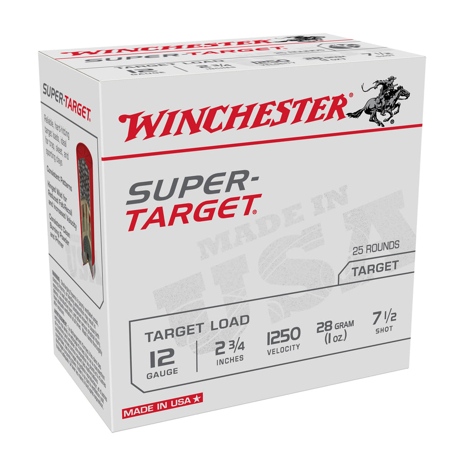 Winchester USA Super Target Load 12 Gauge 2.75 in. 1 oz. 7.5 Shot 25 rd.