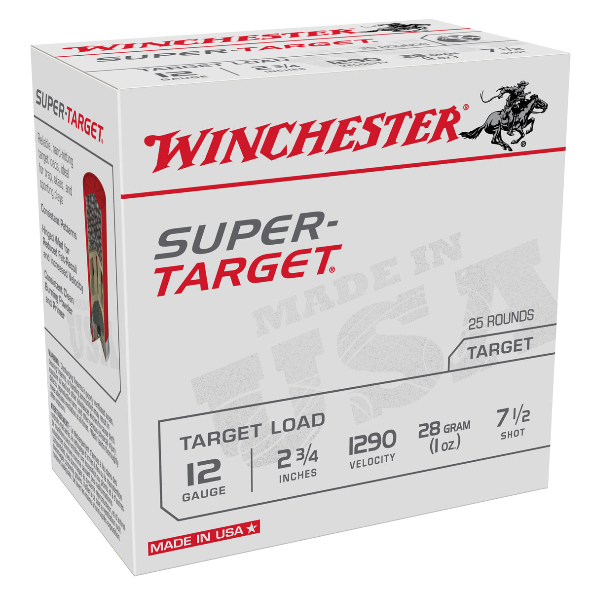 Winchester TRGT12907 Super-Target Light Target 12 Gauge 2.75" 1oz 7.5 Shot 1290 fps