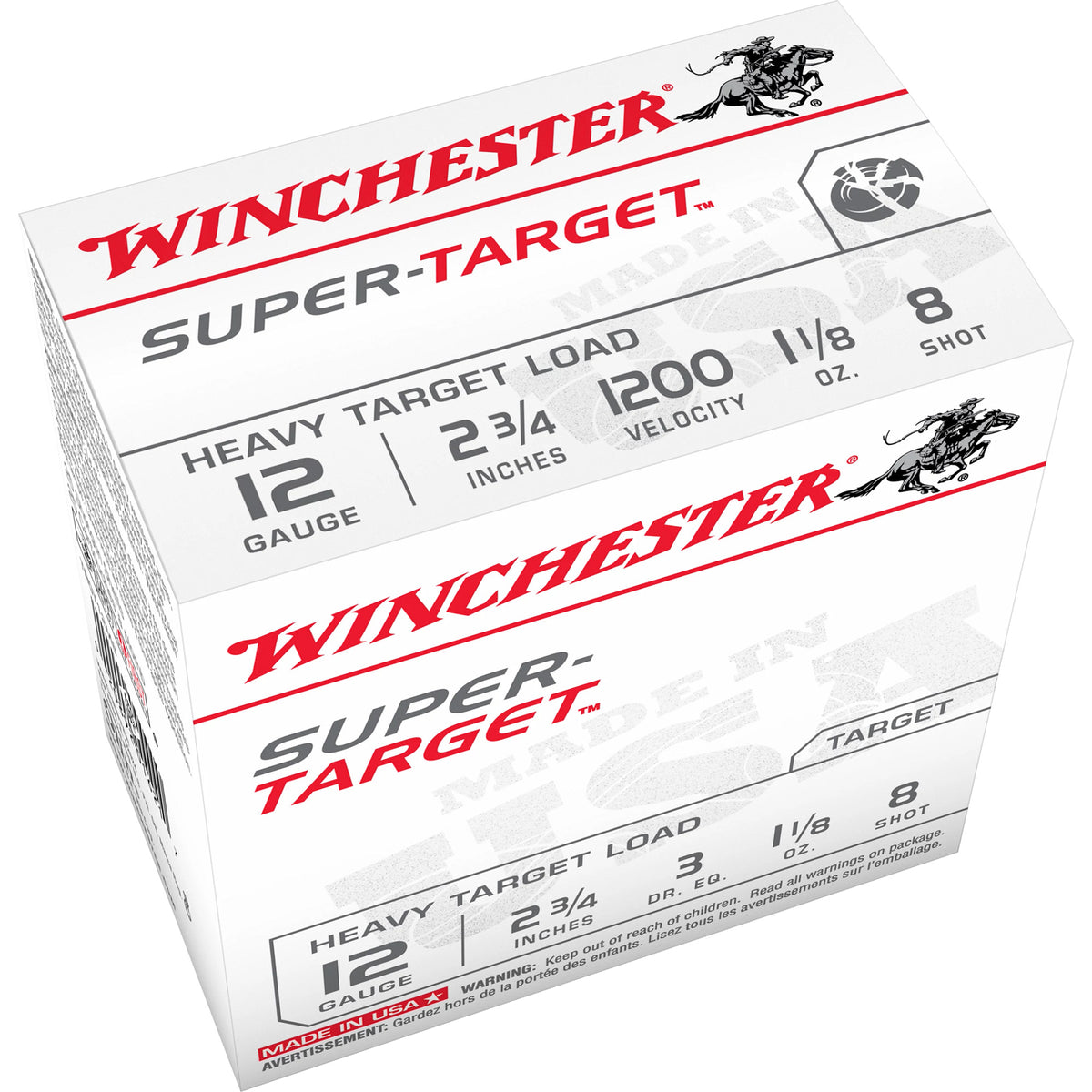 Winchester Super Target Heavy Load 12 Gauge (12 ga.) 2.75 in. 1 1/8 oz. 8 Shot 25 rd.