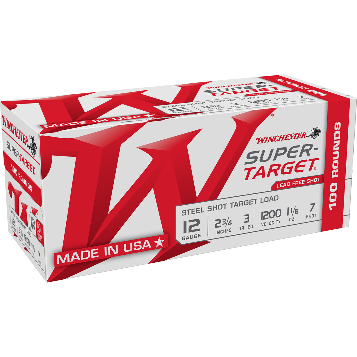 Winchester Super-Target Heavy Target Value Pack 12 Gauge 2.75 in / 2.75 in #7 1-1/8 oz