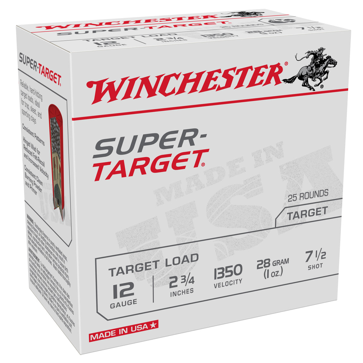 Winchester TRGT13507 Super-Target Light Target 12 Gauge 2.75" 1oz 7.5 Shot 1350 fps