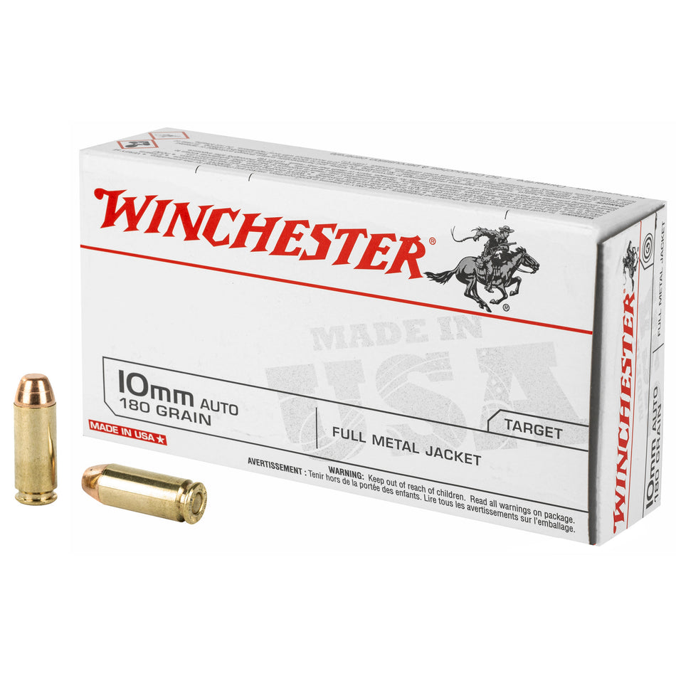 Winchester Ammo USA10MM USA 10mm Auto 180 gr Full Metal Jacket (FMJ)