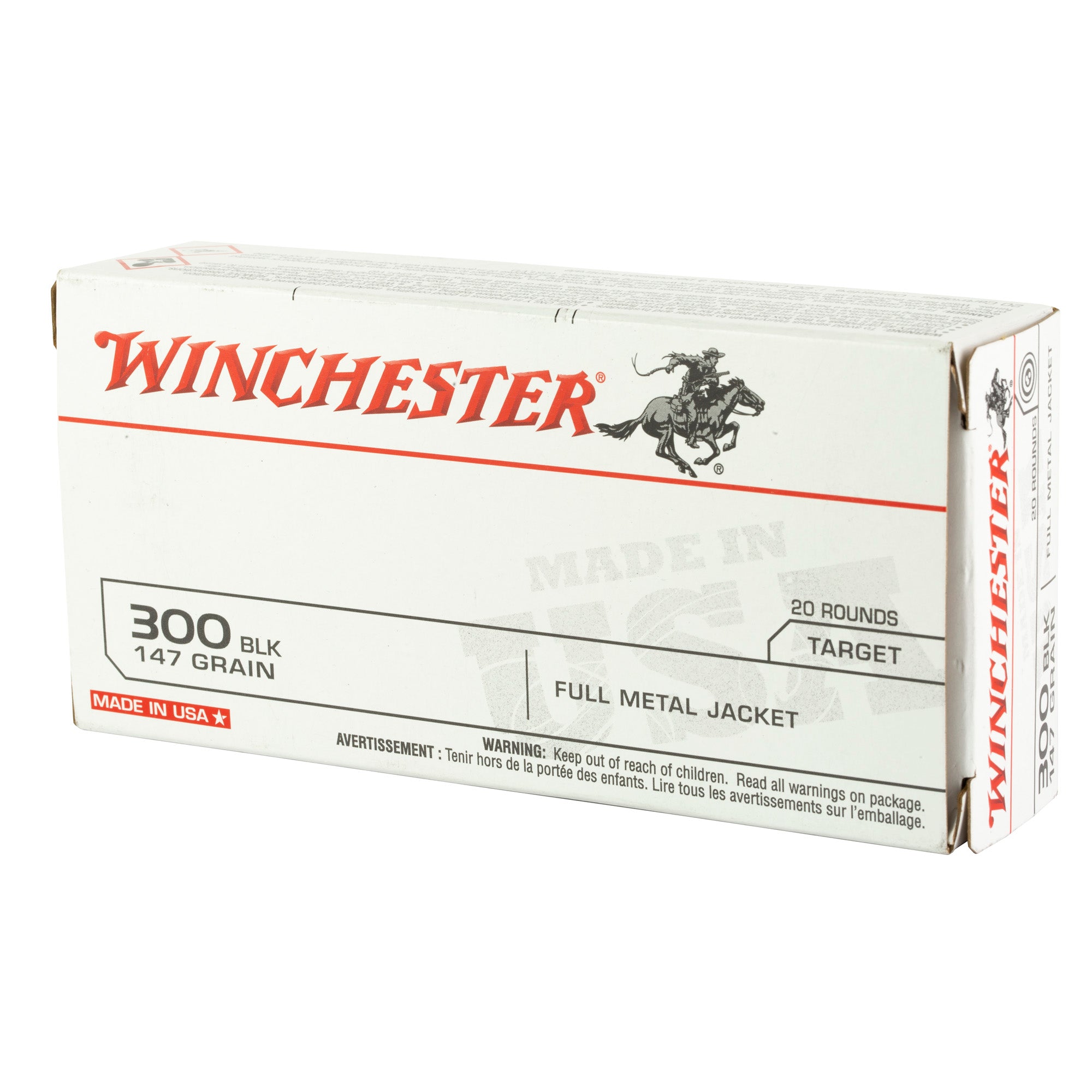 WIN USA 300BLK 147GR FMJ
