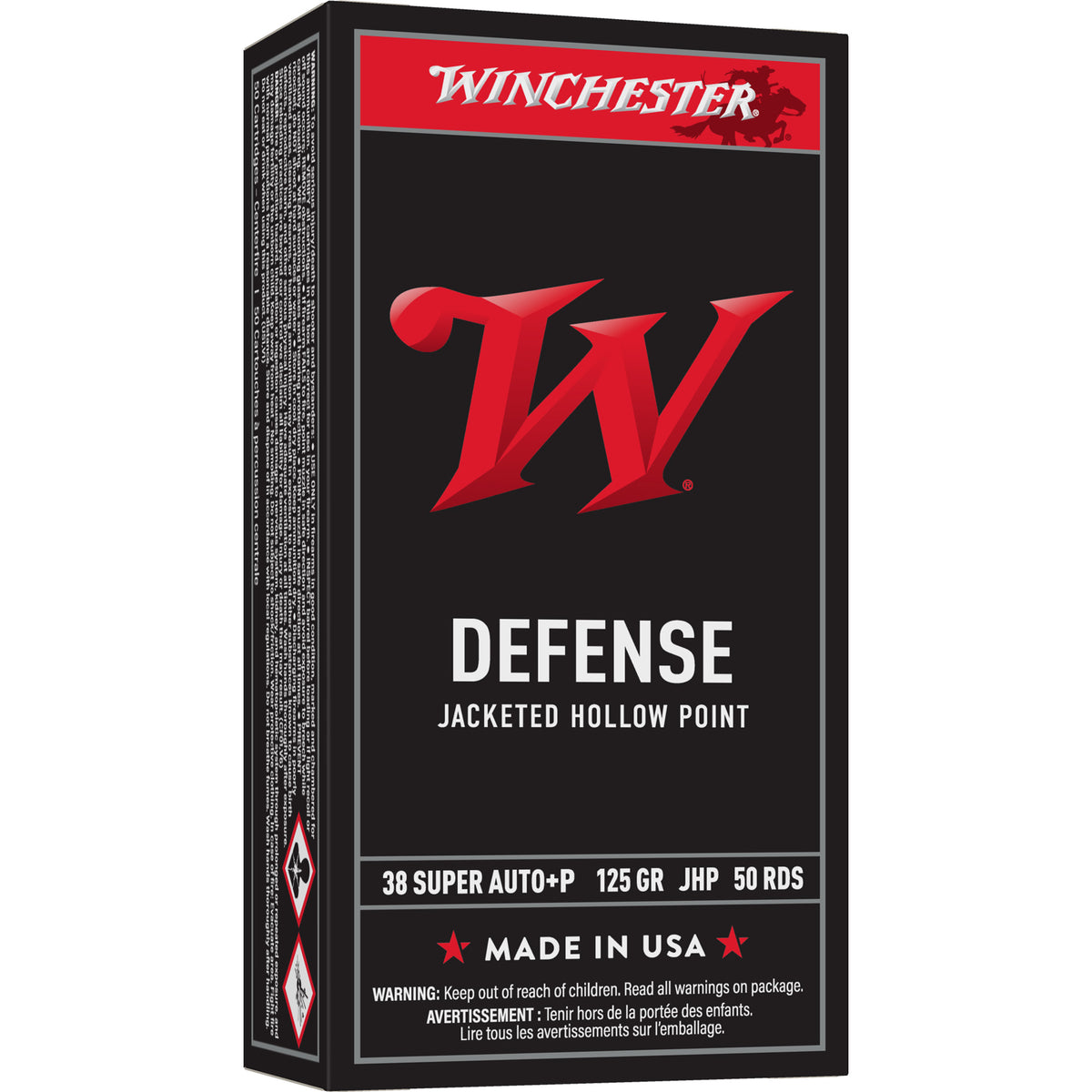 Winchester USA WHITE BOX .38 Special 125 gr JHP ammo