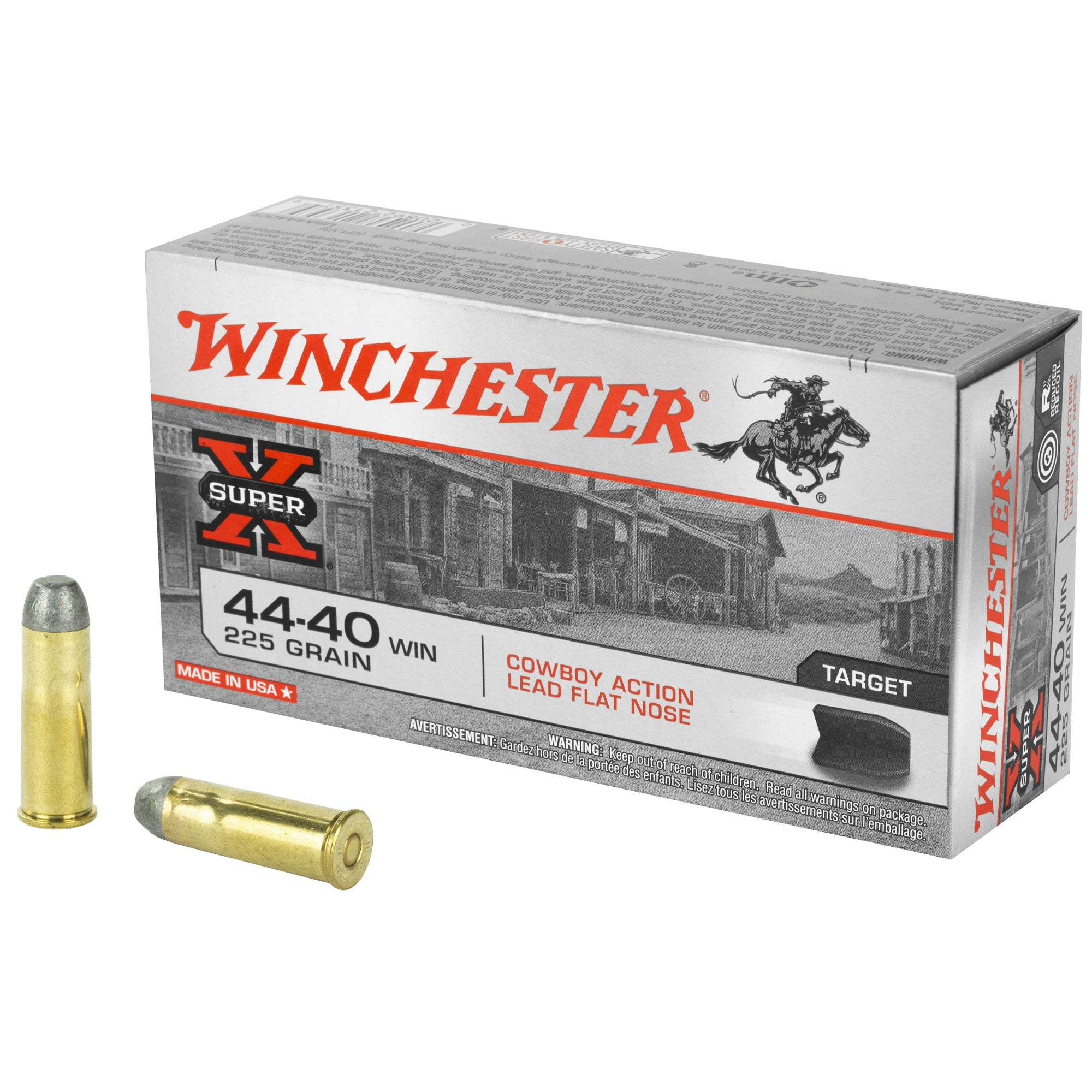 Winchester USA Super X Cowboy Action .44-40 Winchester 225 gr Solid ammo