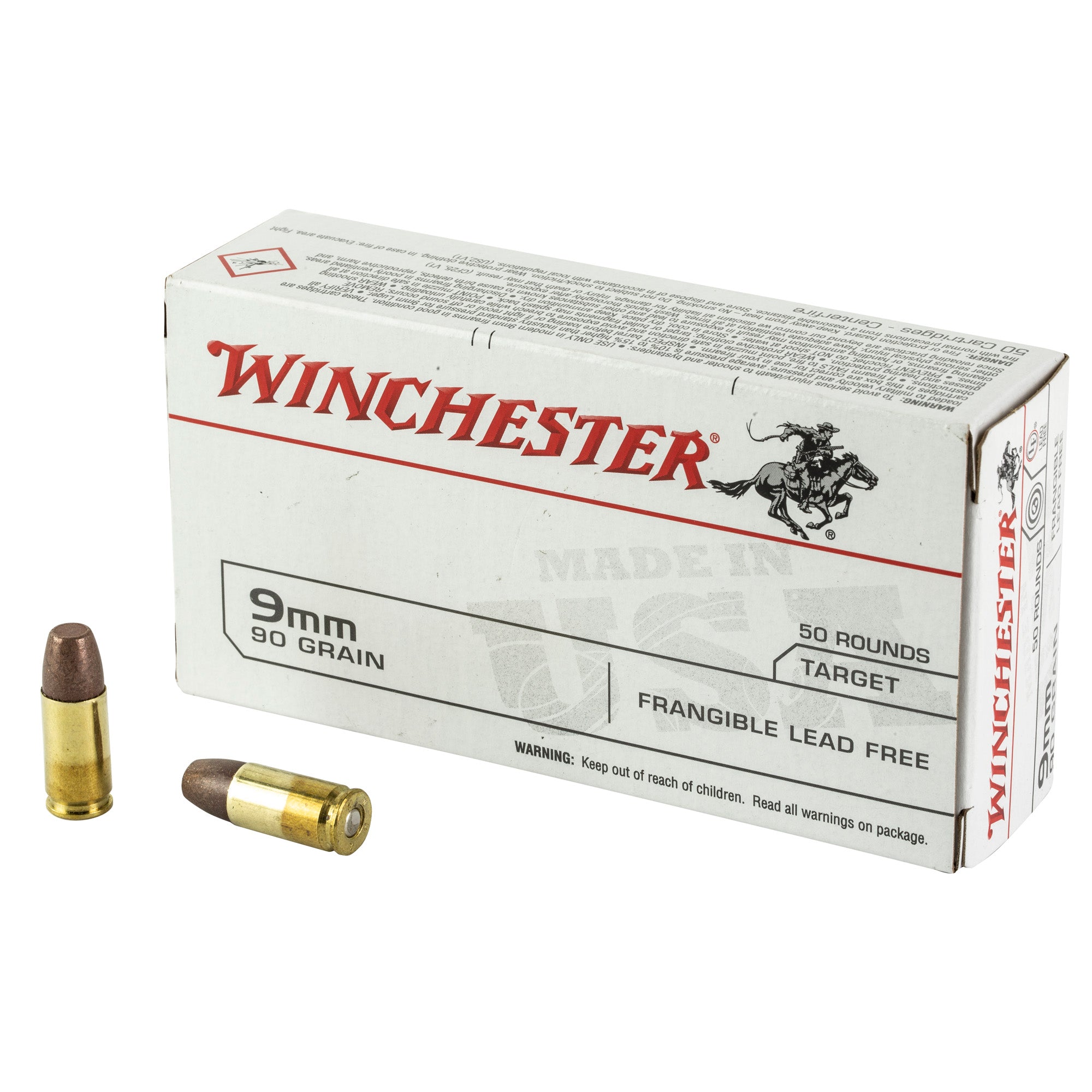 Winchester USA9F USA Lead Free Frangible  90 Grain 9mm Luger/Parabellum