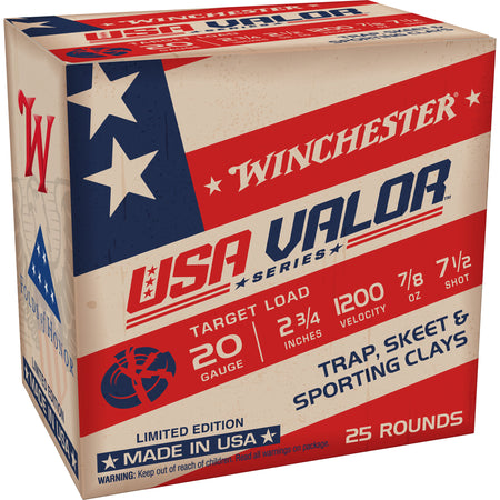 Winchester USAV207 USA VALOR  20 Gauge 2.75"  7.5 Shot
