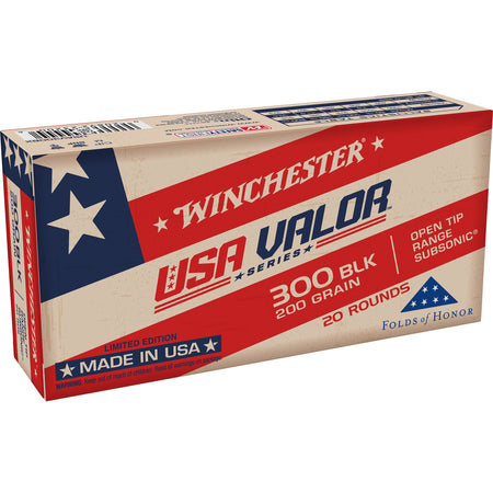 Winchester USA VALOR .300 AAC Blackout 200 gr OTM ammo