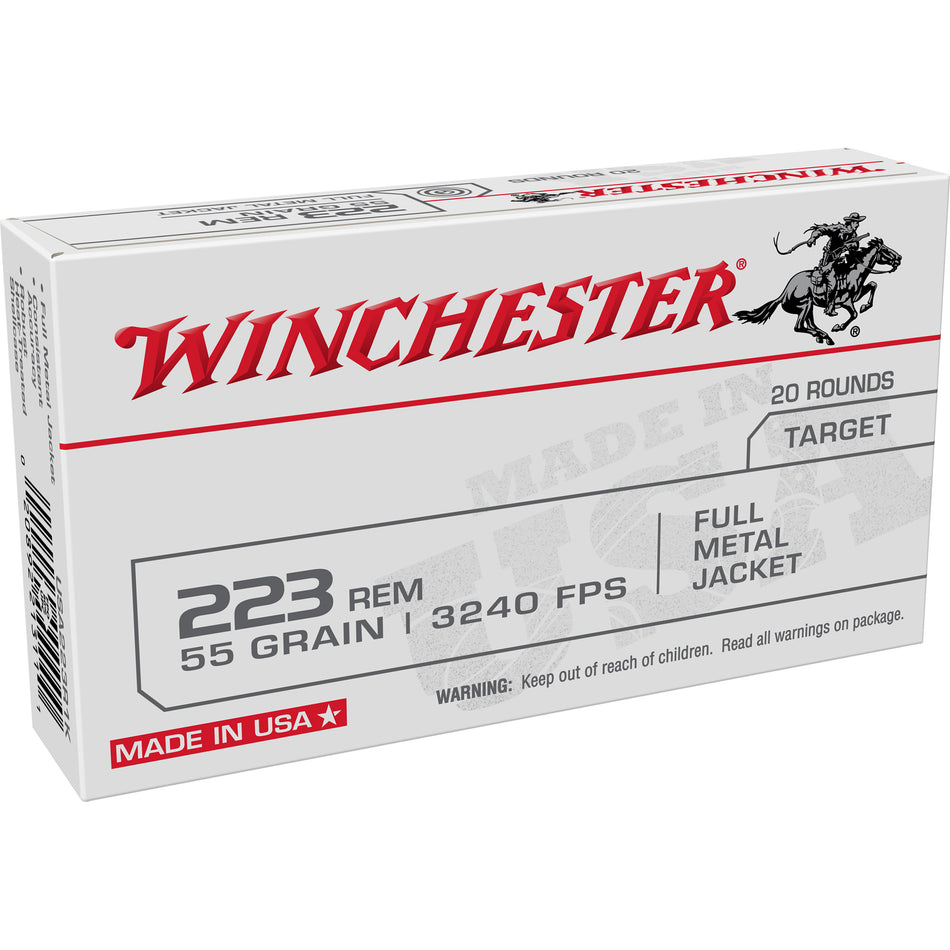 Winchester W223K USA Full Metal Jacket FMJ 55 Grain .223 Remington