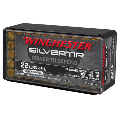 Winchester Silvertip .22 Long Rifle 37 gr JHP ammo