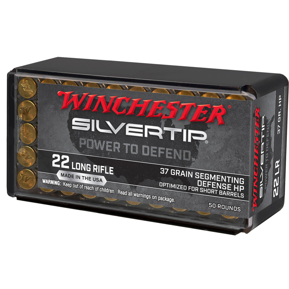 Winchester Silvertip .22 Long Rifle 37 gr JHP ammo