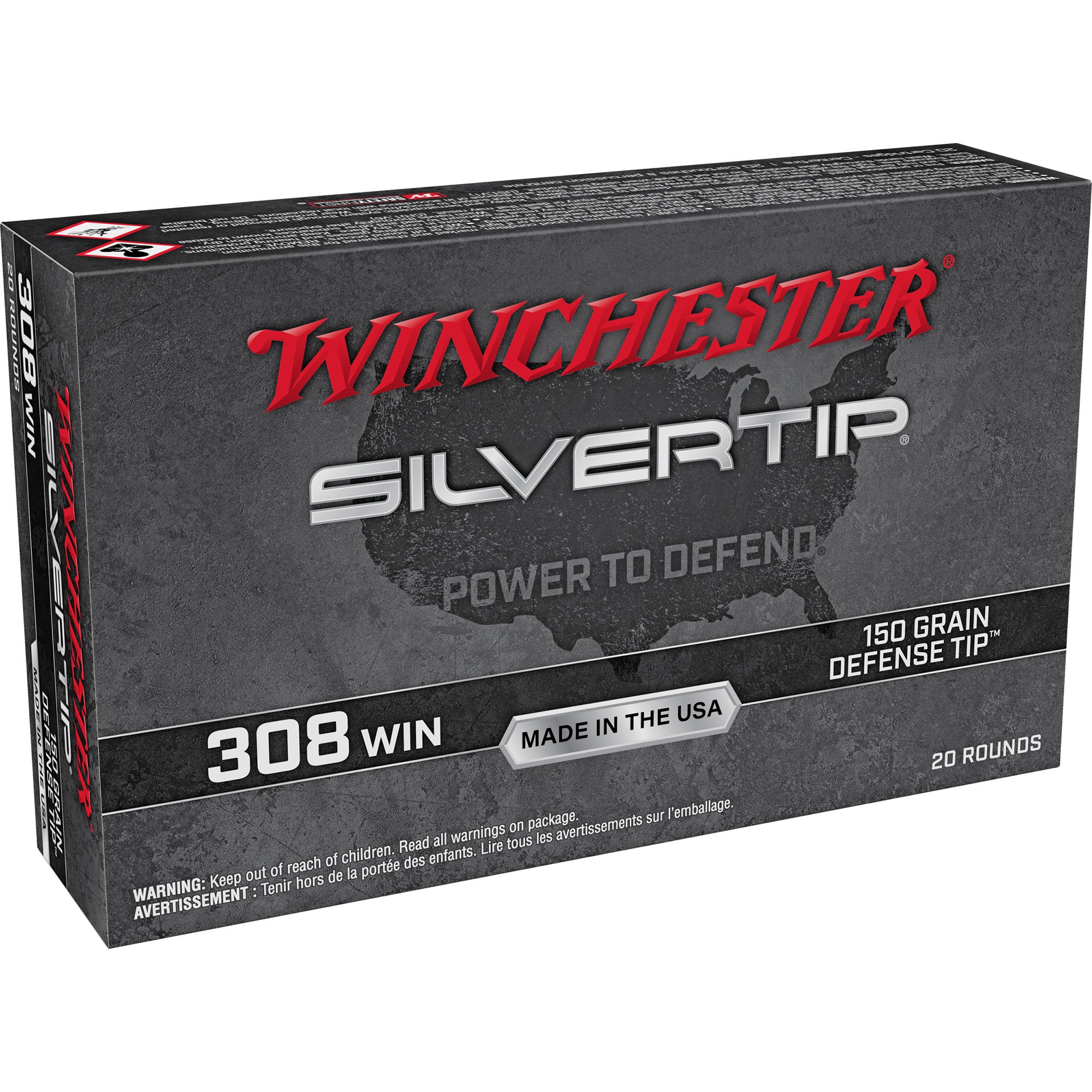 Winchester Silvertip .308 Win / 7.62x51mm 150 gr PolyTip ammo