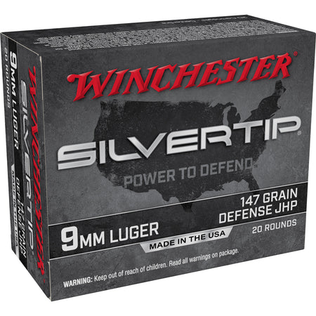 Winchester Silvertip Defense 9mm Luger / Parabellum 147 gr JHP ammo