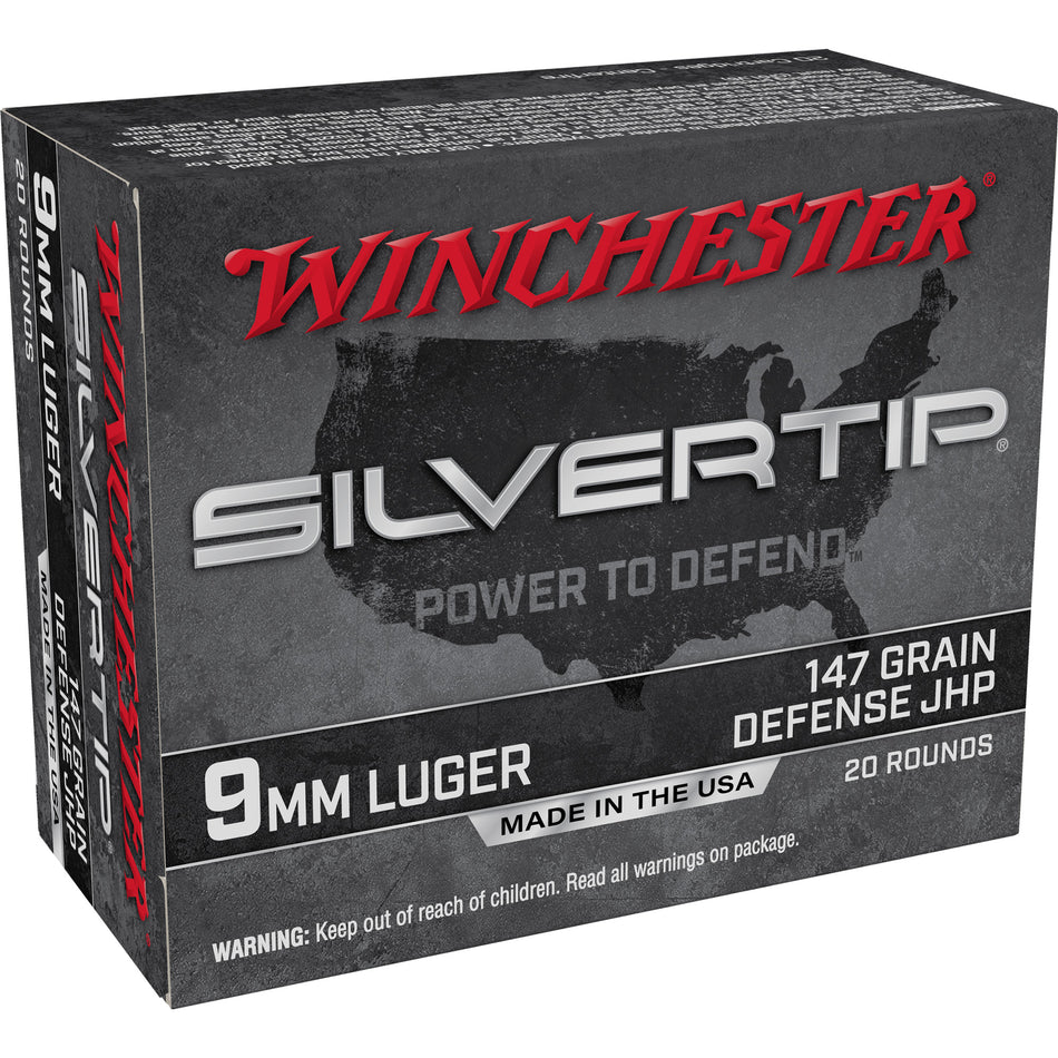 Winchester Silvertip Defense 9mm Luger / Parabellum 147 gr JHP ammo