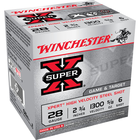 Winchester Xpert Game & Target HIgh Velocity 28 Gauge 2.75 in / 2.75 in #6 5/8 oz