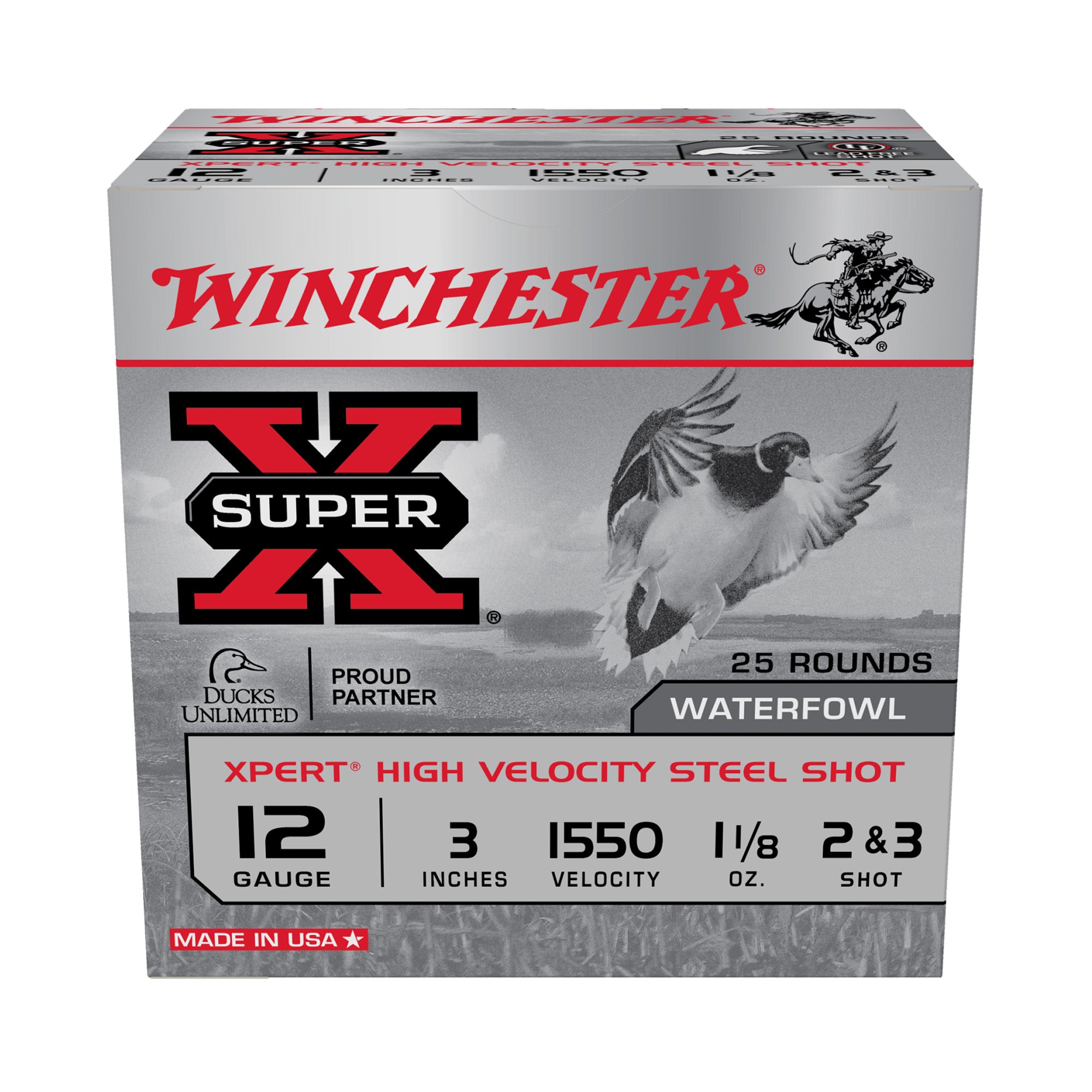 Winchester WEX12323 Super X Xpert 12 Gauge 3" 1-1/8oz 2 Shot 1550 fps