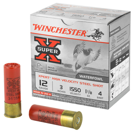 Winchester WEX1234 Super X Xpert 12 Gauge 3" 1-1/8oz 4 Shot 1550 fps