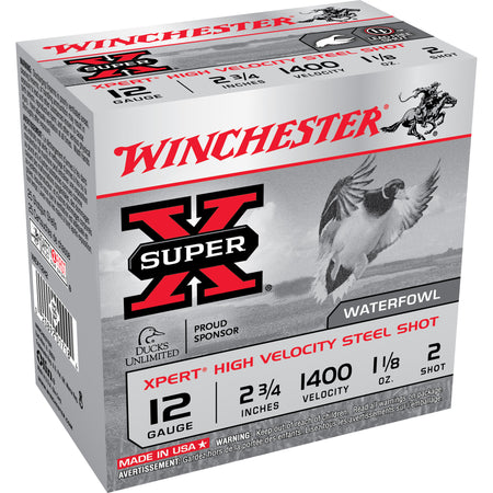 Winchester WEX12H2 Super X Xpert 12 Gauge 2.75" 1-1/8oz 2 Shot 1400 fps