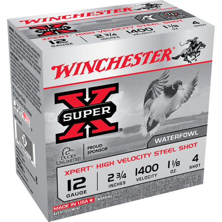 Winchester WEX12H4 Super X Xpert 12 Gauge 2.75" 1-1/8oz 4 Shot 1400 fps